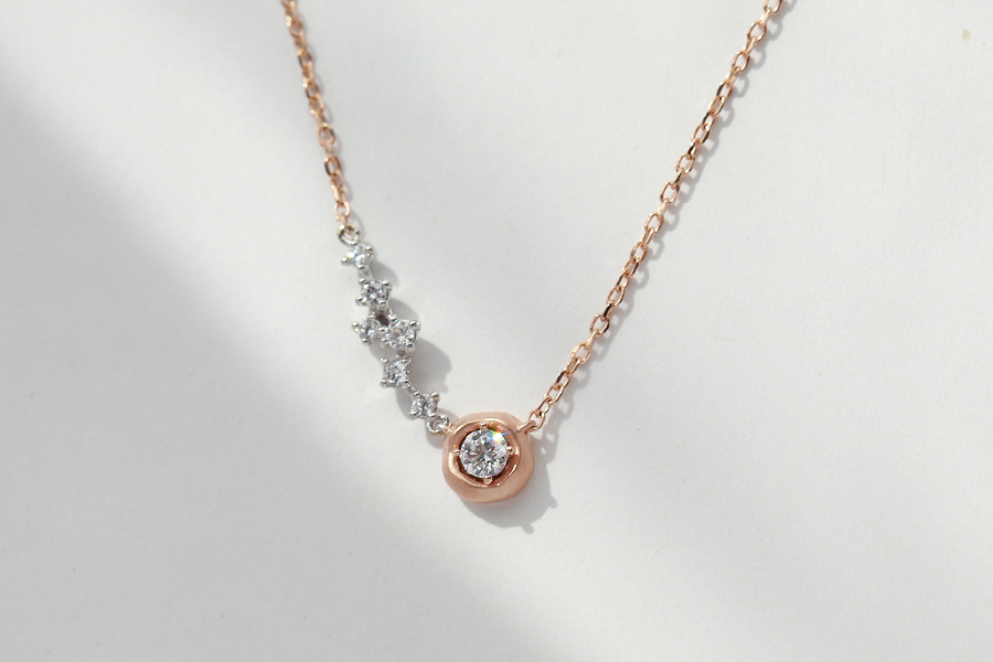 미룸 LAB1부 - 유니크한 패션 1부 랩다이아몬드목걸이 여자친구목걸이선물